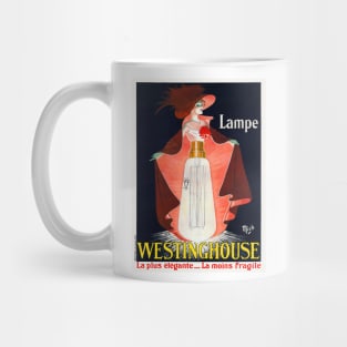 Lampe Westinghouse France Vintage Poster 1912 Mug